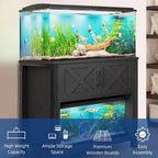 Moasis Aquarium Stand Cabinet For 40-50 Gallon Fish Tanks With Built-In Power Outlets