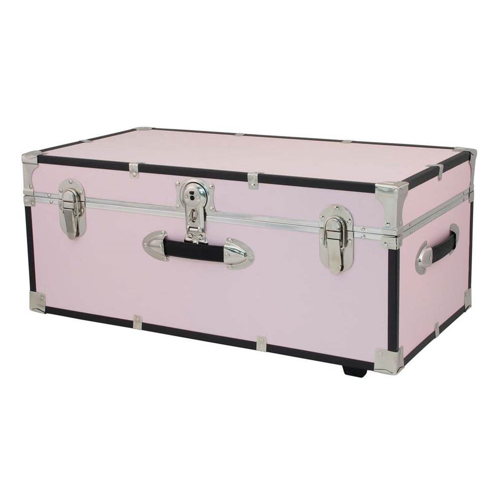 Seward Trunk Rover 30" Trunk with Wheels & Lock-Color:Blush