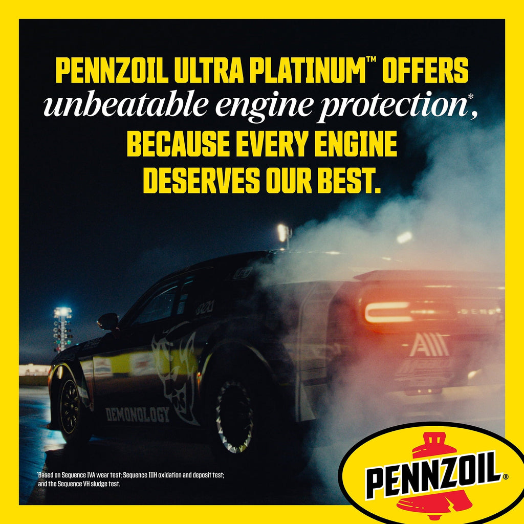 3 pack) Pennzoil Ultra Platinum Full Synthetic 5W-30 Motor Oil, 5 Quart