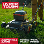 Hyper Tough 2X20V 18-inch Side-Discharge Lawn Mower