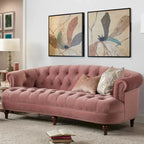 Jennifer Taylor Home La Rosa 84-Inch Velvet Chesterfield Sofa - Tufted Upholstered