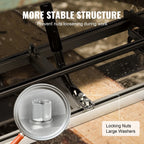 VEVOR Chainsaw Mill, Galvanized Steel, 14-36 in Guide Bar, 0.2-11.81 in Cutting Thickness