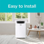 BLACK+DECKER 14,000 BTU Portable Air Conditioner With Heater, White - Remote Control