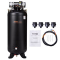 VEVOR 80 Gallon Oil-Free Air Compressor, 6.5 HP, 15.5 SCFM at 90 PSI, 145 PSI - FB3500-10A300-1P