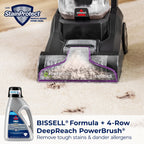 BISSELL PowerForce Pet XL Upright Deep Cleaner, for Carpet and Upholstery, 10" Clean Path, Above Floor Cleaning, Large Clean Tank, Lightweight, 3748