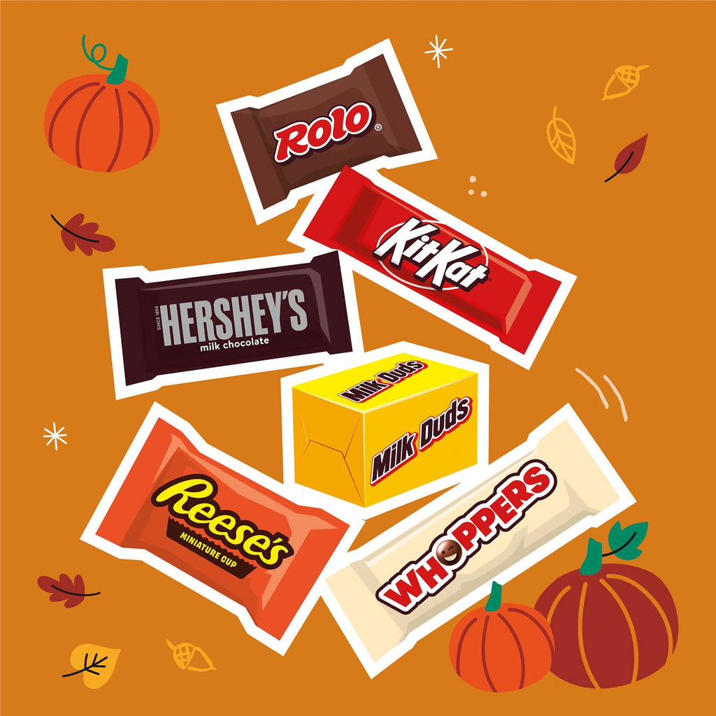 Hershey Assorted, Halloween Candy Bulk Variety Bag, 51.03 oz (165 Pieces)