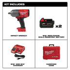 Milwaukee M18 FUEL 1/2 in High-Torque Impact Wrench Kit With Friction Ring Drive - 2767-22R
