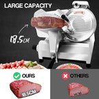 EuroChef Commercial Electric Meat Slicer, 10-Inch Stainless Steel Blade, 320W - EUC-CMS-3