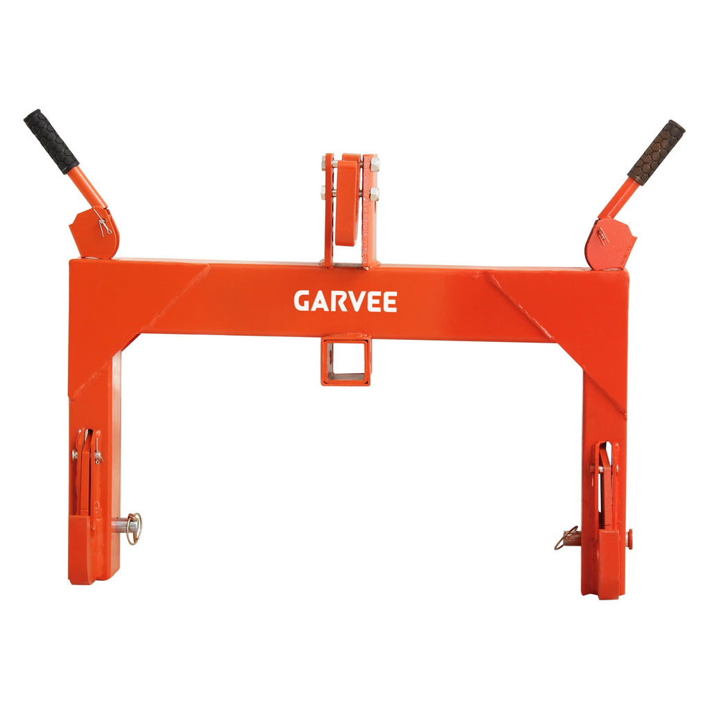 3-Point Cat 1 Quick Hitch, 3000 lb Lift, 27.5" Arm Span, 14.5"-17.5" Level Adjustment, with Adaptor