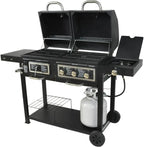 BLOSSOMZ Dual-Fuel Outdoor Grill, Charcoal & Gas - BLZ-39980