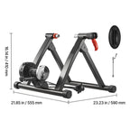 KFFKFF Foldable Magnetic Bike Trainer Stand, Adjustable 6-Level Resistance, Compatible with 26-29 Inch & 700C Wheels, Indoor Cycling Equipment with