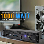 Pyle 2-Channel 2000W Bridgeable Rack-Mount Pro Audio Amplifier