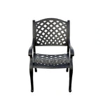 Darlee Nassau 11-Piece Cast Aluminum Outdoor Dining Set With 8 Chairs, 2 Swivel Rocker Chairs And Extendable Table - Antique Bronze