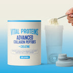 4 pack) Vital Proteins Advanced Collagen Peptides Plus Creatine Monohydrate Powder, Supports Exercise Performance & Recovery, Unflavored, 10.1 oz