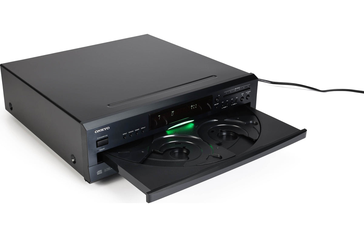 Onkyo 6-Disc CD Changer, Black - DX-C390