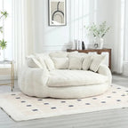 Oversized Double Loaf Sofa Bed With Supportive Armrests