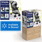 Kolcraft Cloud Sport Lightweight Stroller for Toddlers and Babies, Gray/Black