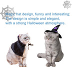 WILLED Halloween Pet Costumes, Cat Wizard Costume, Dog Witch Cloak & Hat, Purple Witch Cloak for Cats, Dogs, Kittens, Puppies, Rabbits, Perfect for Halloween, Parties, Cosplay, and Daily Wear