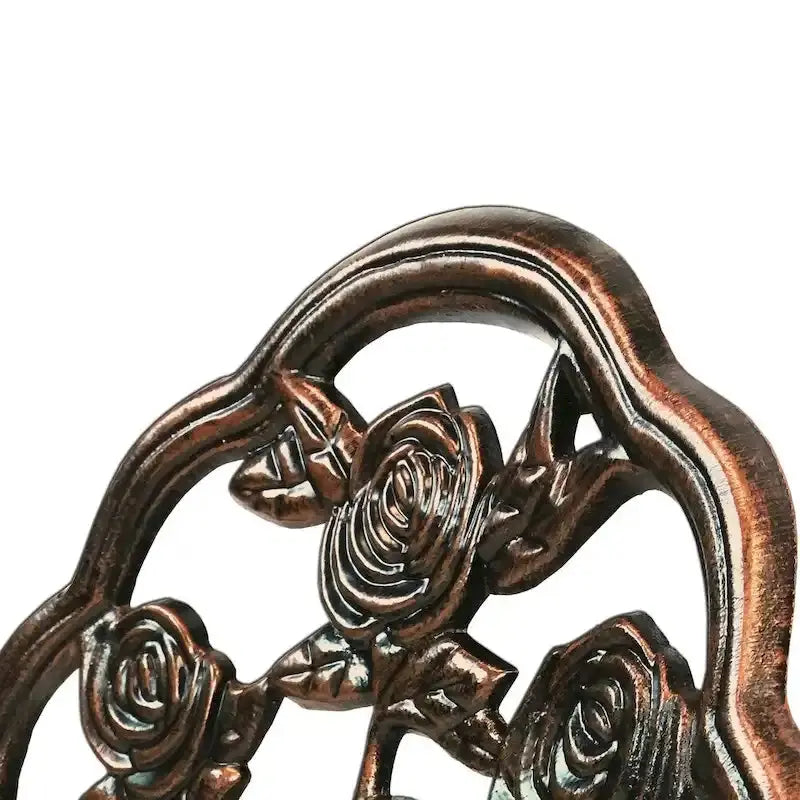 Camellia Cast Aluminum 3-Piece Bistro Set With Table And 2 Chairs - Antique Bronze