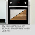 EuroChef Built-In Electric Wall Oven, 60cm, 70L, 8 Cooking Functions - OE708B