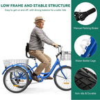 Adult 3-Wheel Pedal Tricycle, 24 And 26 Inch, 7-Speed