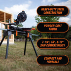 WEN 750 lb Capacity Miter Saw Stand (MSA750W)