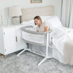 Baby Delight Beside Me Serenity Bassinet and Bedside Sleeper, Pebble Grey