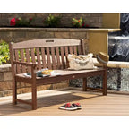 POLYWOOD Outdoor Bench, 60-Inch Recycled Plastic - Yacht Club