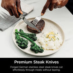 Ninja Foodi NeverDull 17-Piece Stainless Steel Knife Block Set With Built-In Sharpener - K32017