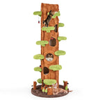 90.5-Inch Modern Multi-Level Cat Tree Tower With 5 Condos, Sisal Scratching Posts And Elevated Perches