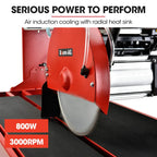BAUMR-AG Wet Tile Saw, 800W, 200mm Blade, 720mm Max Cut - BTS210