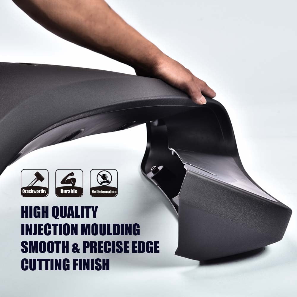 Factory Style Fender Flares Black Fit for Chevy Silverado 1500/2500HD/3500HD 2007-2013