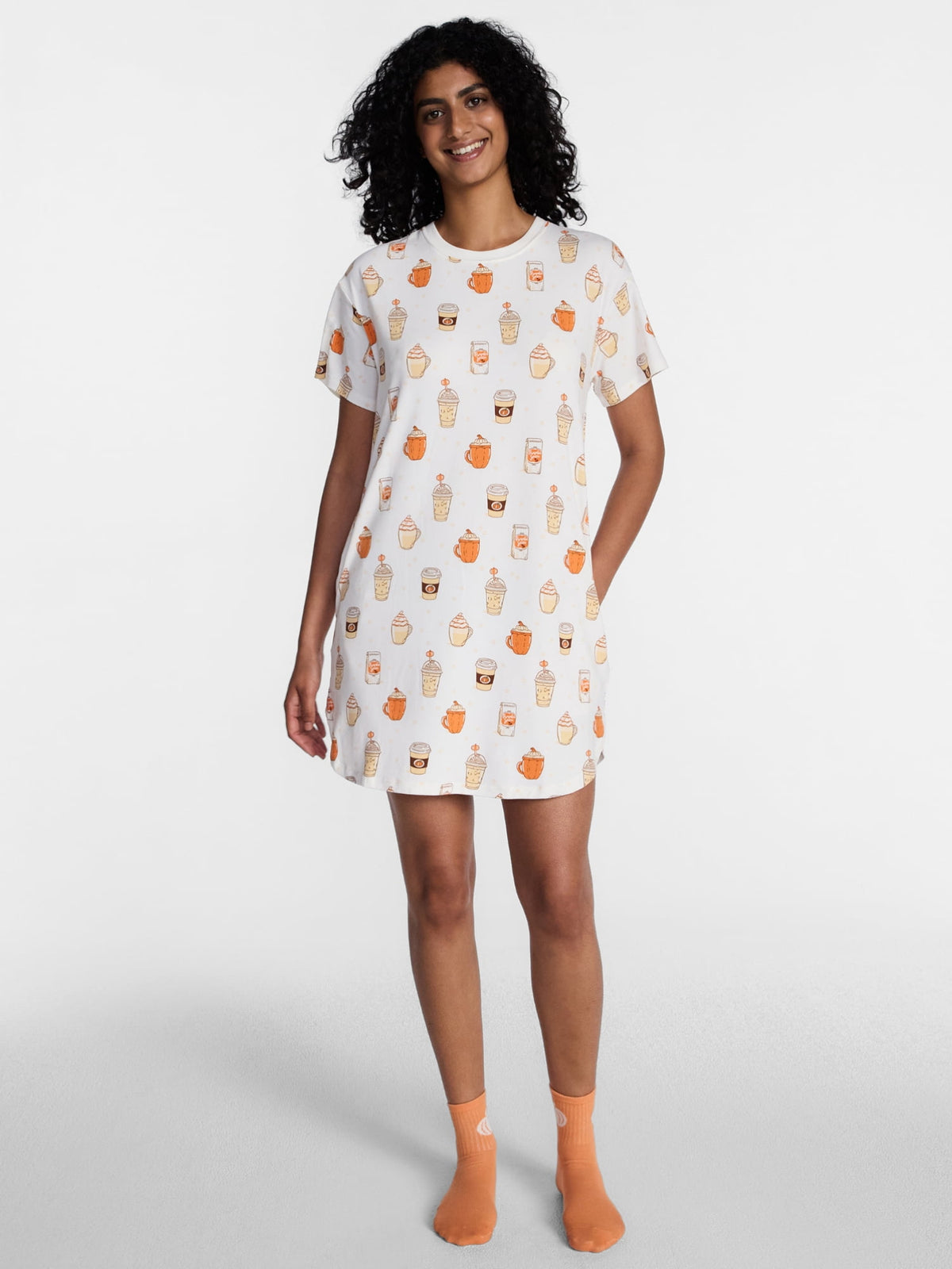 Halloween Women's Sleepshirt Top and Socks Set from Way to Celebrate, 2-Piece