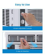 Garvee 5000 BTU Window Air Conditioner, White