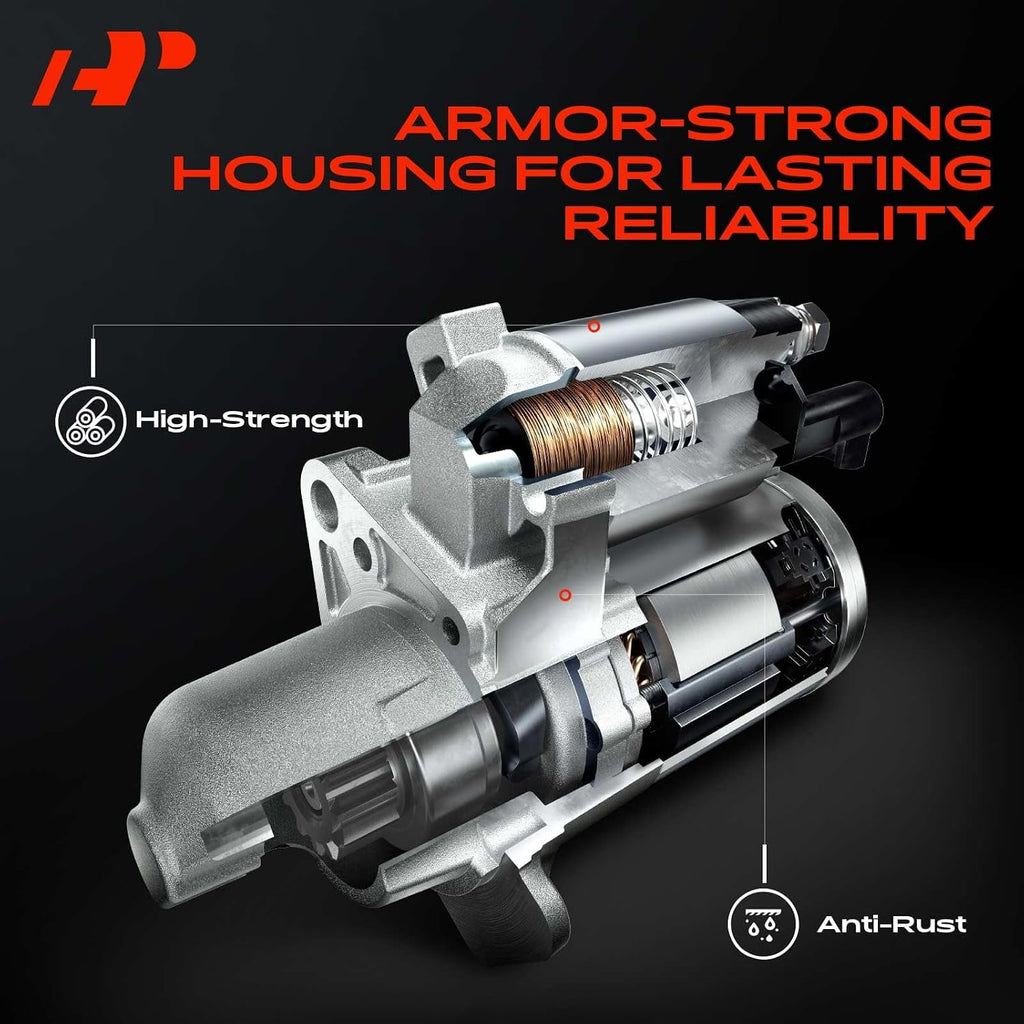 A-Premium Starter Motor Compatible with Ford F150 F250 F350 Super Duty 1999-2013 4.6L 5.0L 5.4L 6.2L 6.8L, Mustang 05-10, Expedition 99-14, Excursion