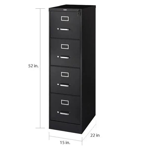 Hirsh Commercial Four-Drawer Vertical Letter File Cabinet, 22D