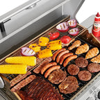 Monument Grills Stainless Steel 4 Burner Propane Gas Grill With Rotisserie - 17842